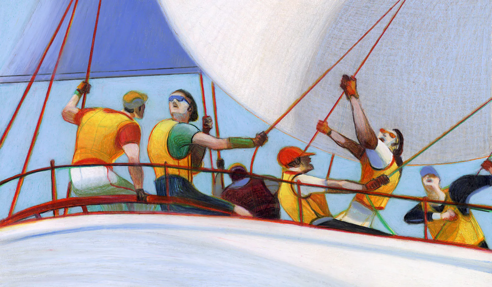 Illustrazione sport vela